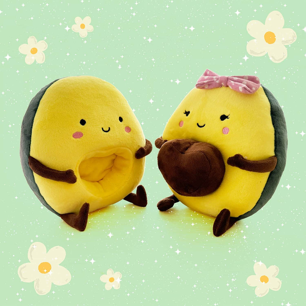 Load image into Gallery viewer, Avocado Plush | Reversible Green Brown Kawaii Plushie