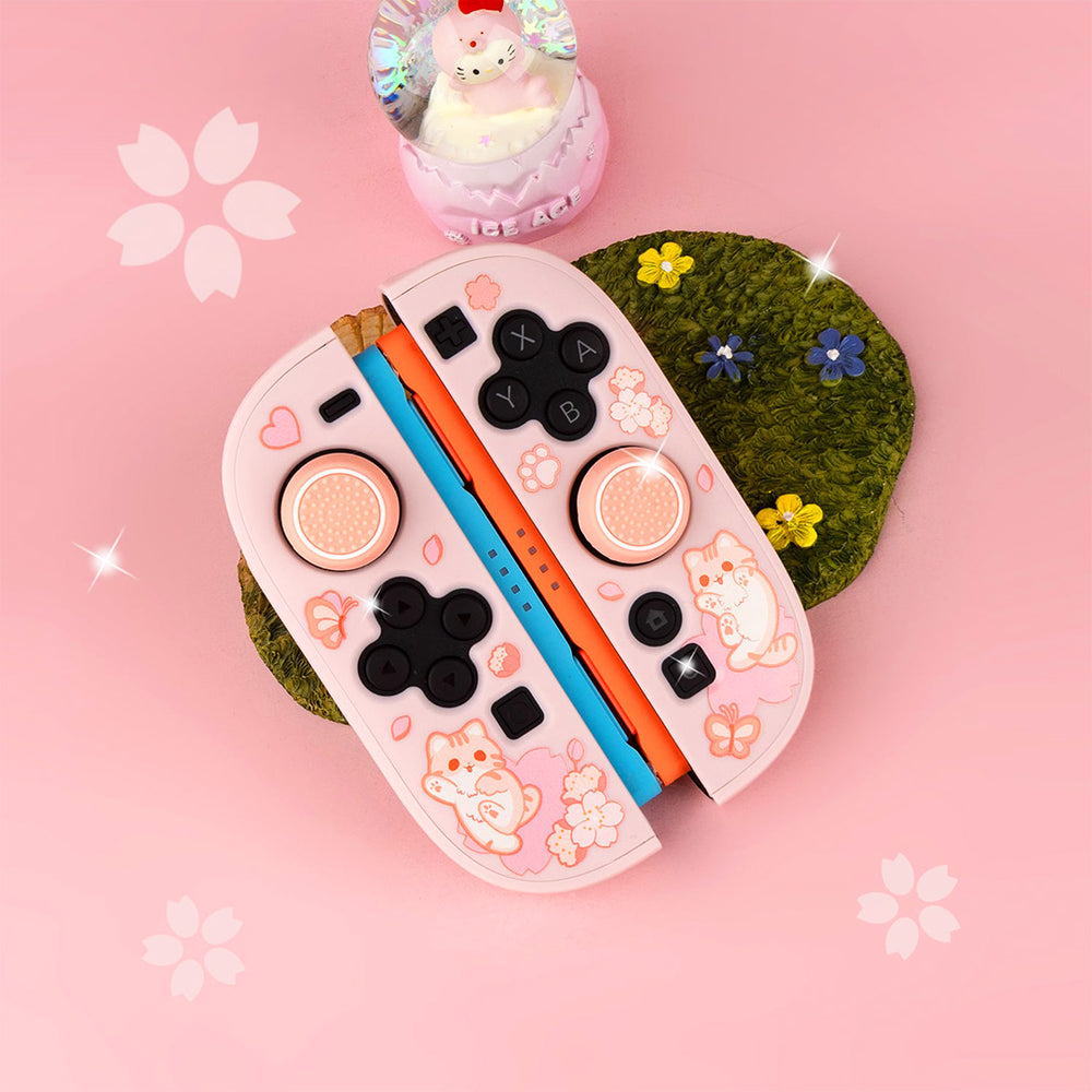 Load image into Gallery viewer, Sakura Cat Bundle for Nintendo Switch 2 | Kawaii Pink Anime Switch 2 Accessories