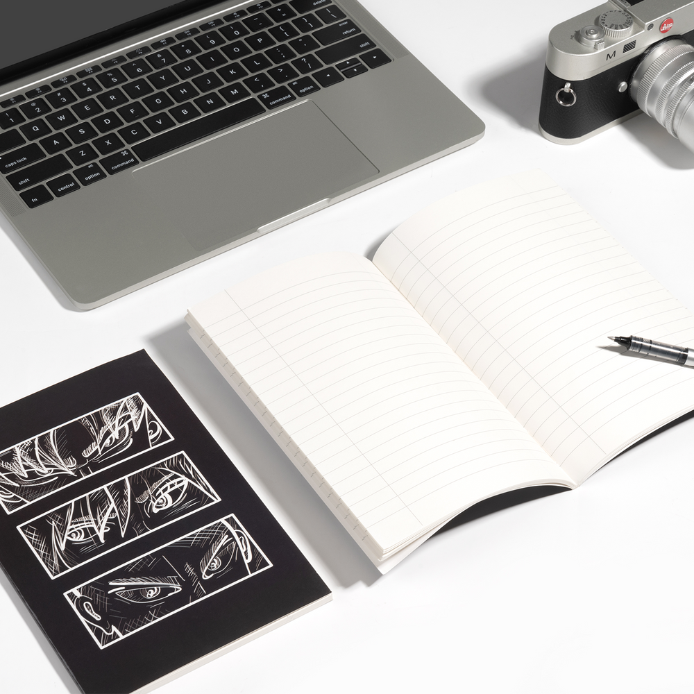 Load image into Gallery viewer, Anime Eyes Notebook - 2 Pack Ninja Manga Journal