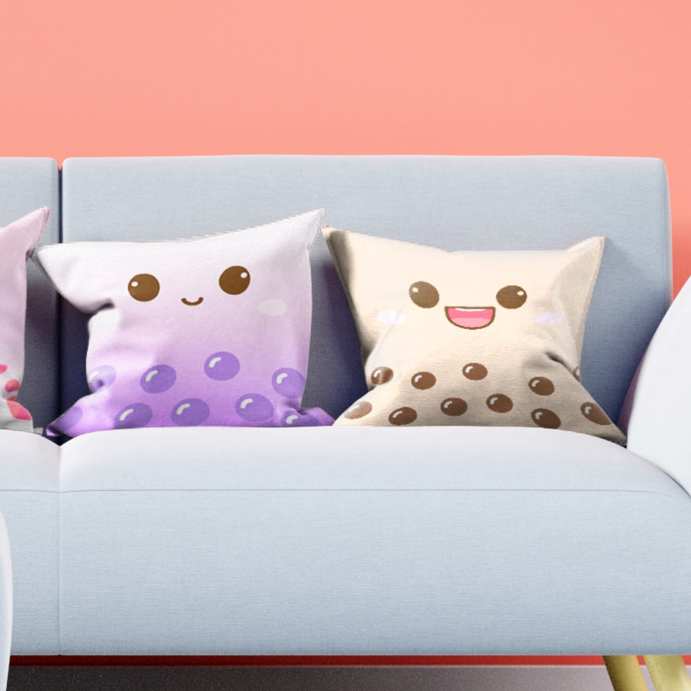 Load image into Gallery viewer, Boba Pillow Case - Cute Anime Throw Covers