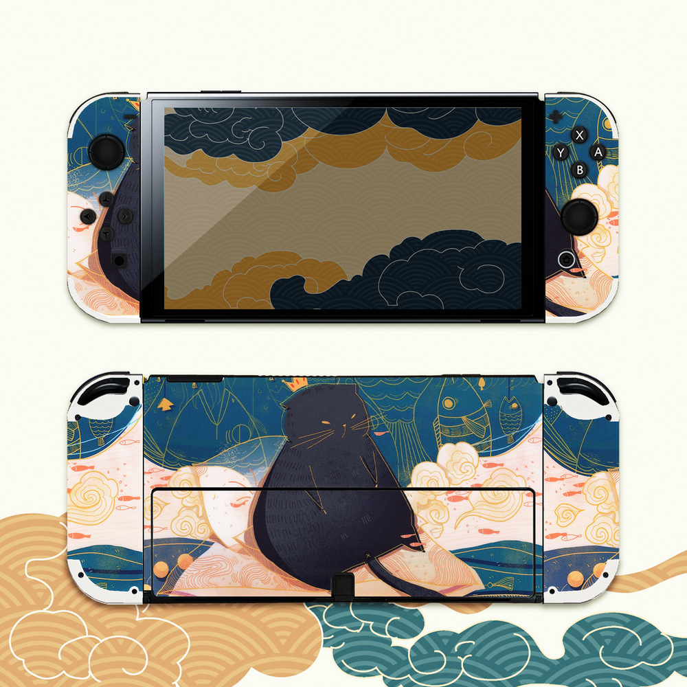 Load image into Gallery viewer, Fat Cats Skin - Cat Nintendo Switch Lite OLED Wrap