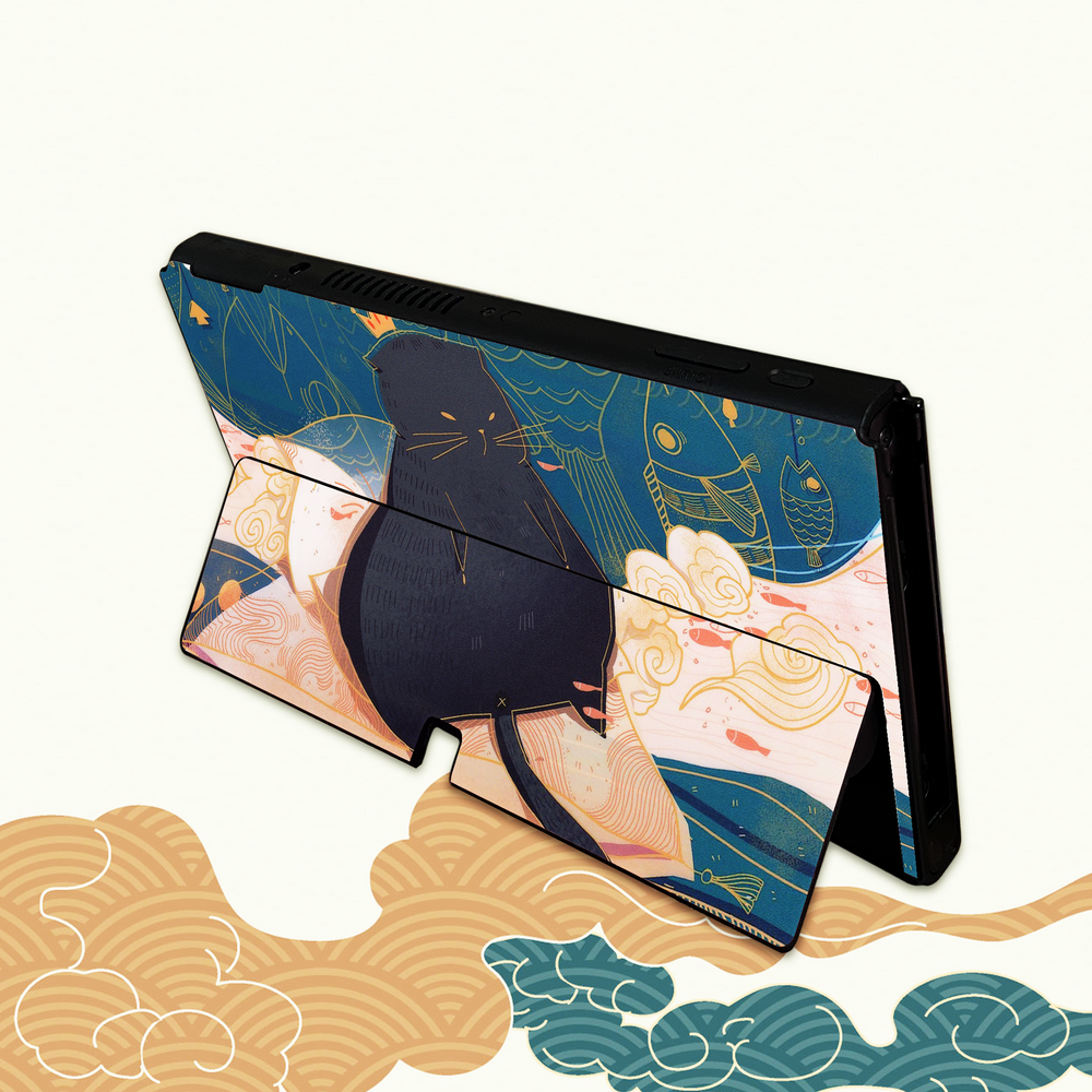 Load image into Gallery viewer, Fat Cats Skin - Cat Nintendo Switch Lite OLED Wrap