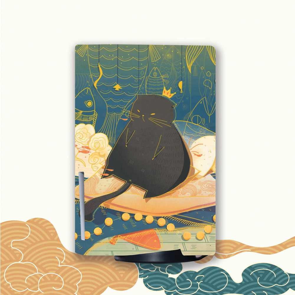 Load image into Gallery viewer, Fat Cat PS5 Skin - Cute Vinyl Wrap Sticker Sony Playstation 5
