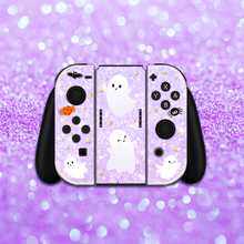 Load image into Gallery viewer, Ghost Skin - Purple Halloween Nintendo Switch OLED Standard Lite Skin