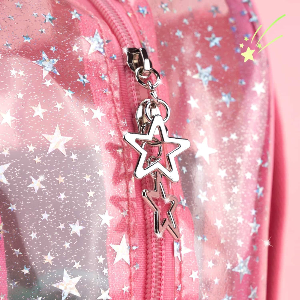 Load image into Gallery viewer, Glitter Pink Clear Backpack - Kawaii Cute School Supplies for Girls & Women
