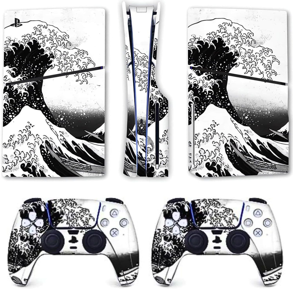 Load image into Gallery viewer, PS5 Wave Japanese Skin - Vinyl Wrap Sticker Playstation 5
