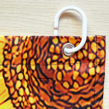 Load image into Gallery viewer, Sunflower Boho Shower Curtain | Black &amp; Yellow Cute Floral Bathroom Decor
