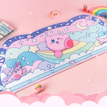 Load image into Gallery viewer, Kawaii Desk Mat Bundle – 3 Pack Anime Kirby Sakura Shark Mousepads
