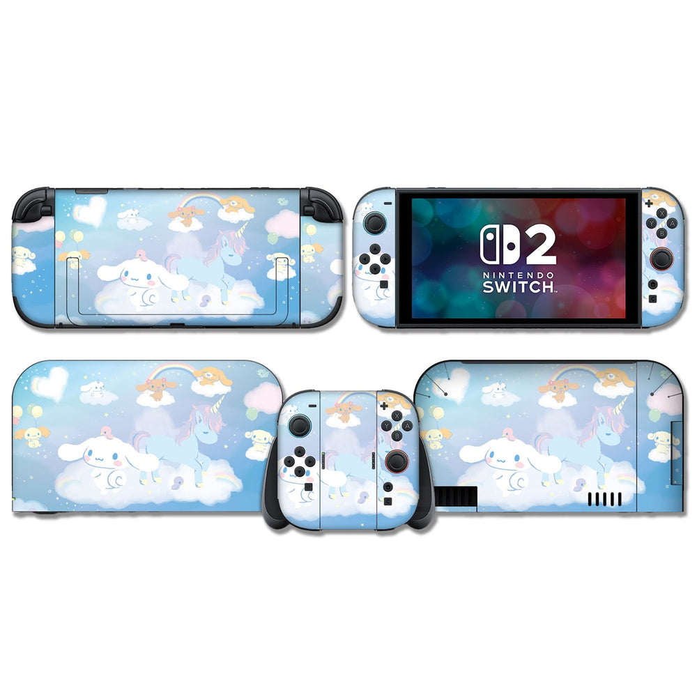 Load image into Gallery viewer, Blue Cinnamoroll - Dog Nintendo Switch Lite or Switch 2 Skin
