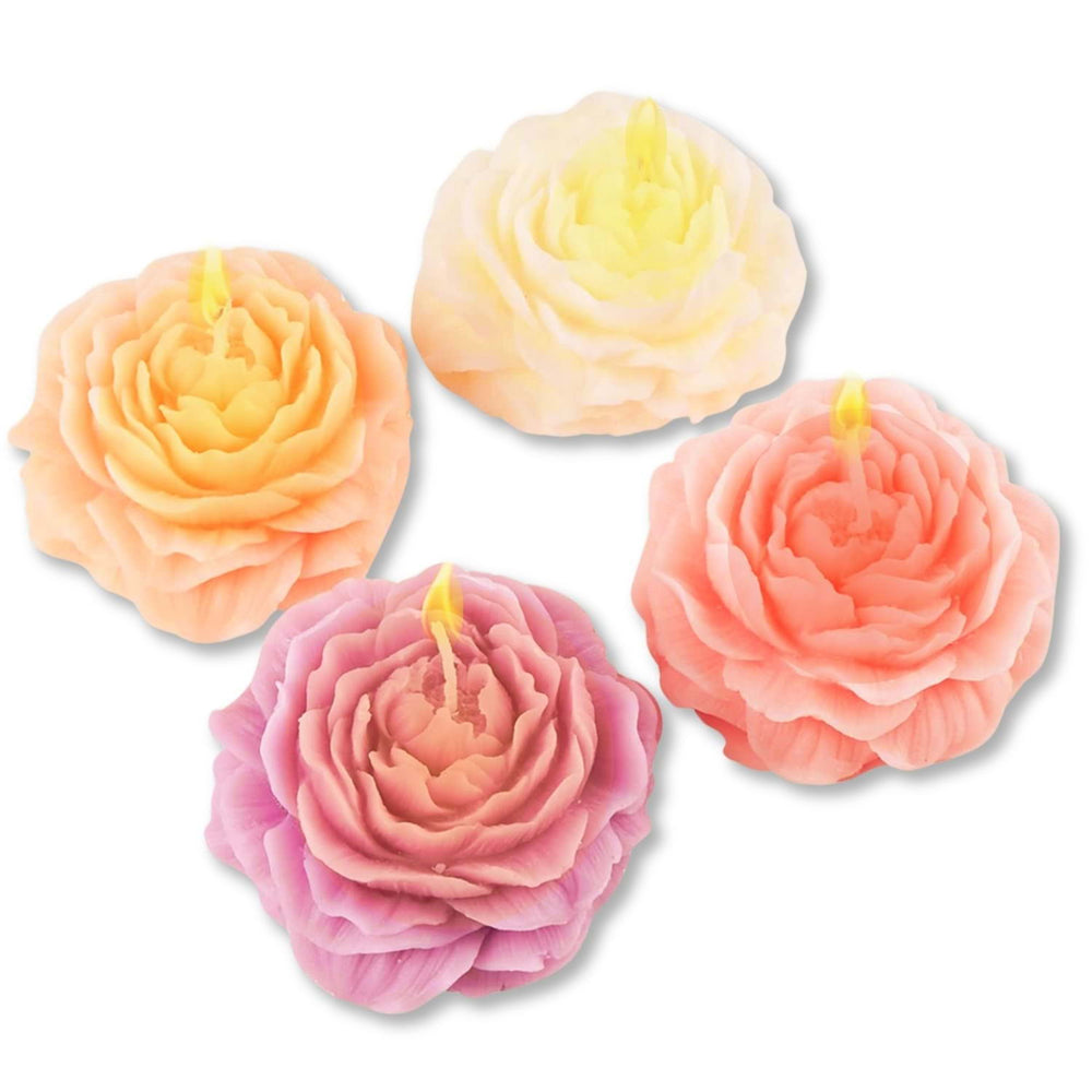 Load image into Gallery viewer, Peony Candles – 4 Pack Floral Scented Aroma
