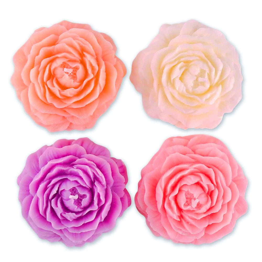 Load image into Gallery viewer, Peony Candles – 4 Pack Floral Scented Aroma
