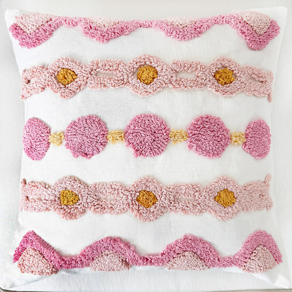 Load image into Gallery viewer, Pink Boho Throw Pillow Covers – 2 Pack
