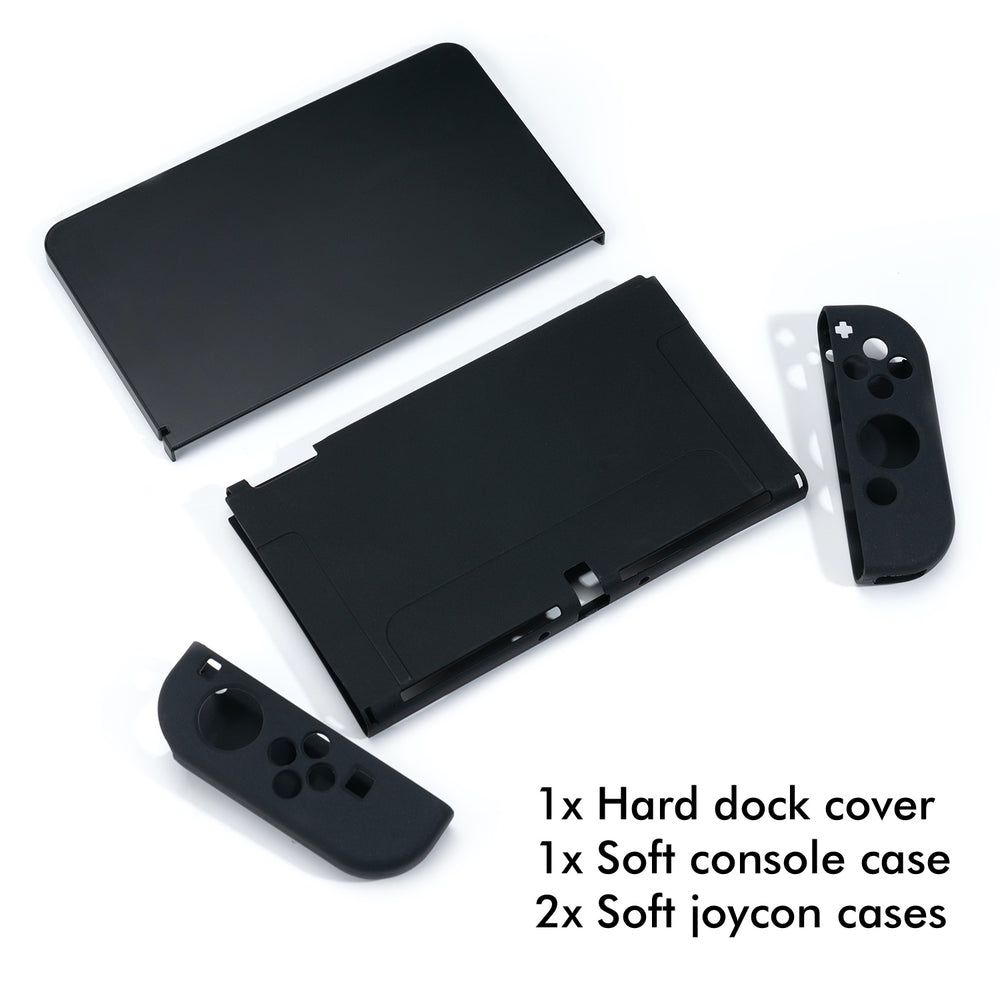 Load image into Gallery viewer, Black Case + Dock Cover Bundle - Nintendo Switch OLED
