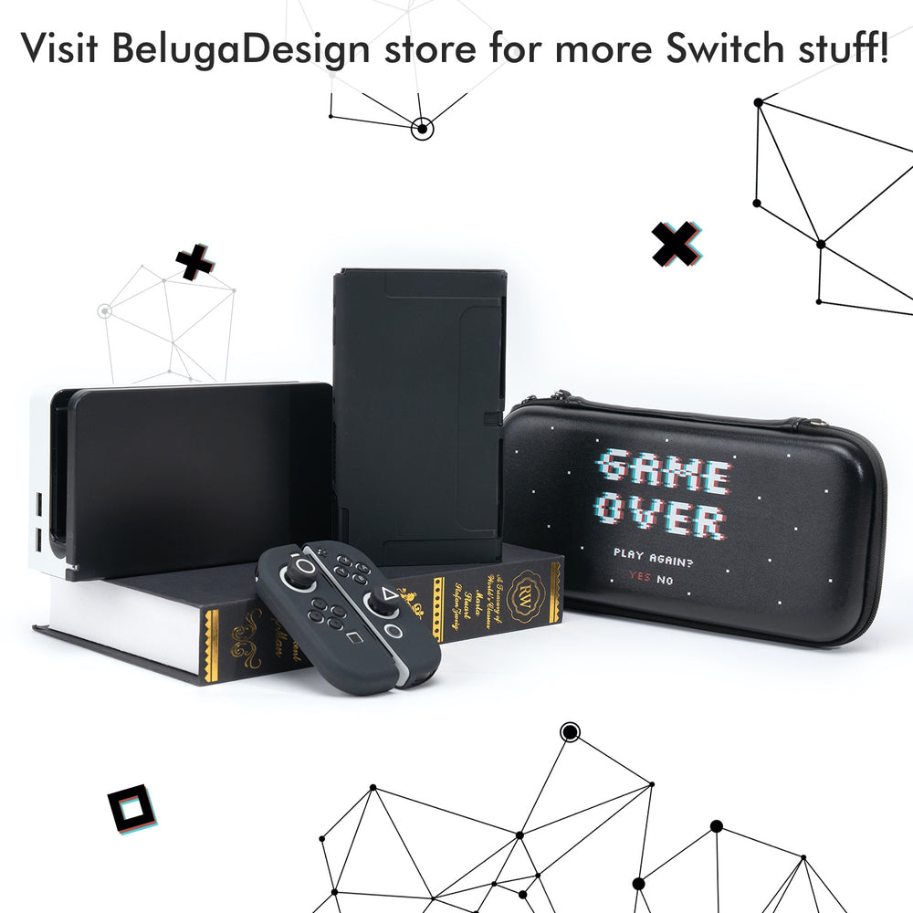 Load image into Gallery viewer, Black Case + Dock Cover Bundle - Nintendo Switch OLED
