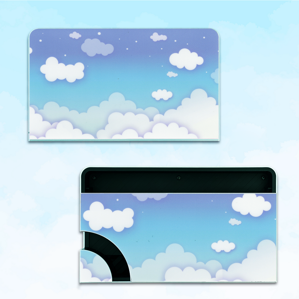 Load image into Gallery viewer, Blue Clouds Switch Skin | Nintendo Switch Lite OLED Wraps
