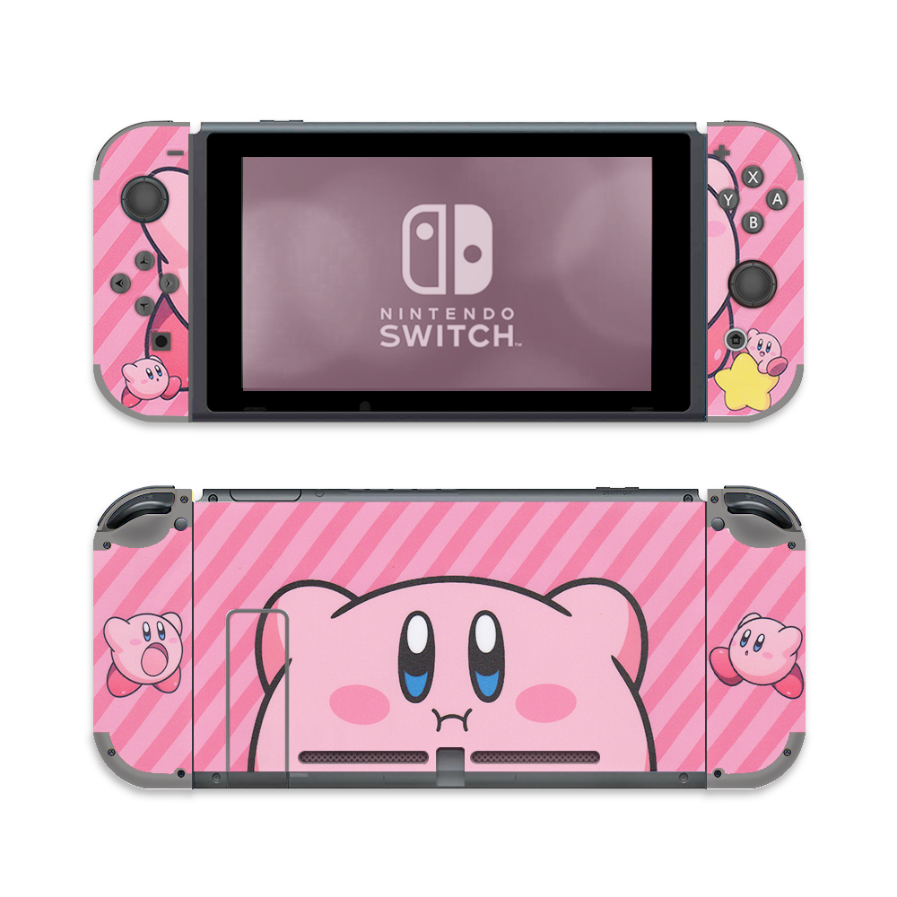 Load image into Gallery viewer, Kirby Skin | Pink Anime Nintendo Switch Lite OLED Wrap
