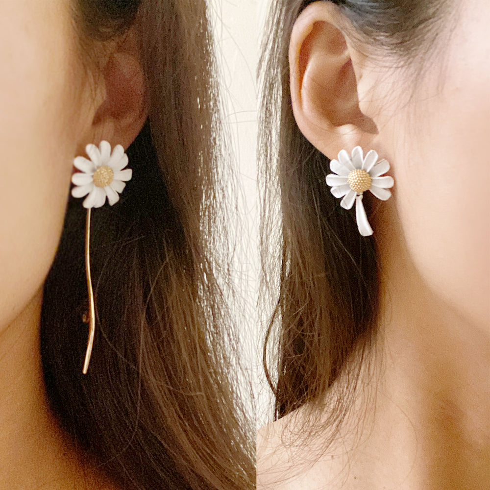 Load image into Gallery viewer, Cute Daisy Jewelry Set - Necklace Earrings Bracelet Ring
