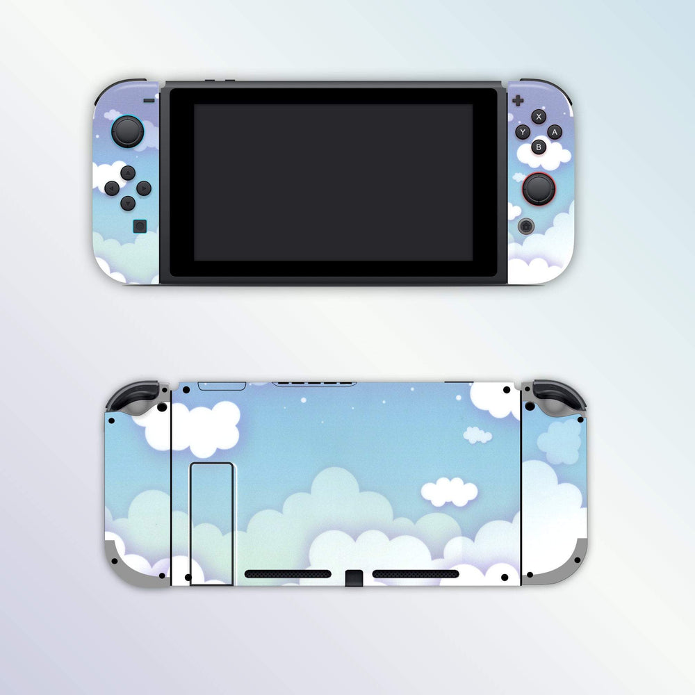 Load image into Gallery viewer, Blue Clouds Switch Skin | Nintendo Switch Lite OLED Wraps
