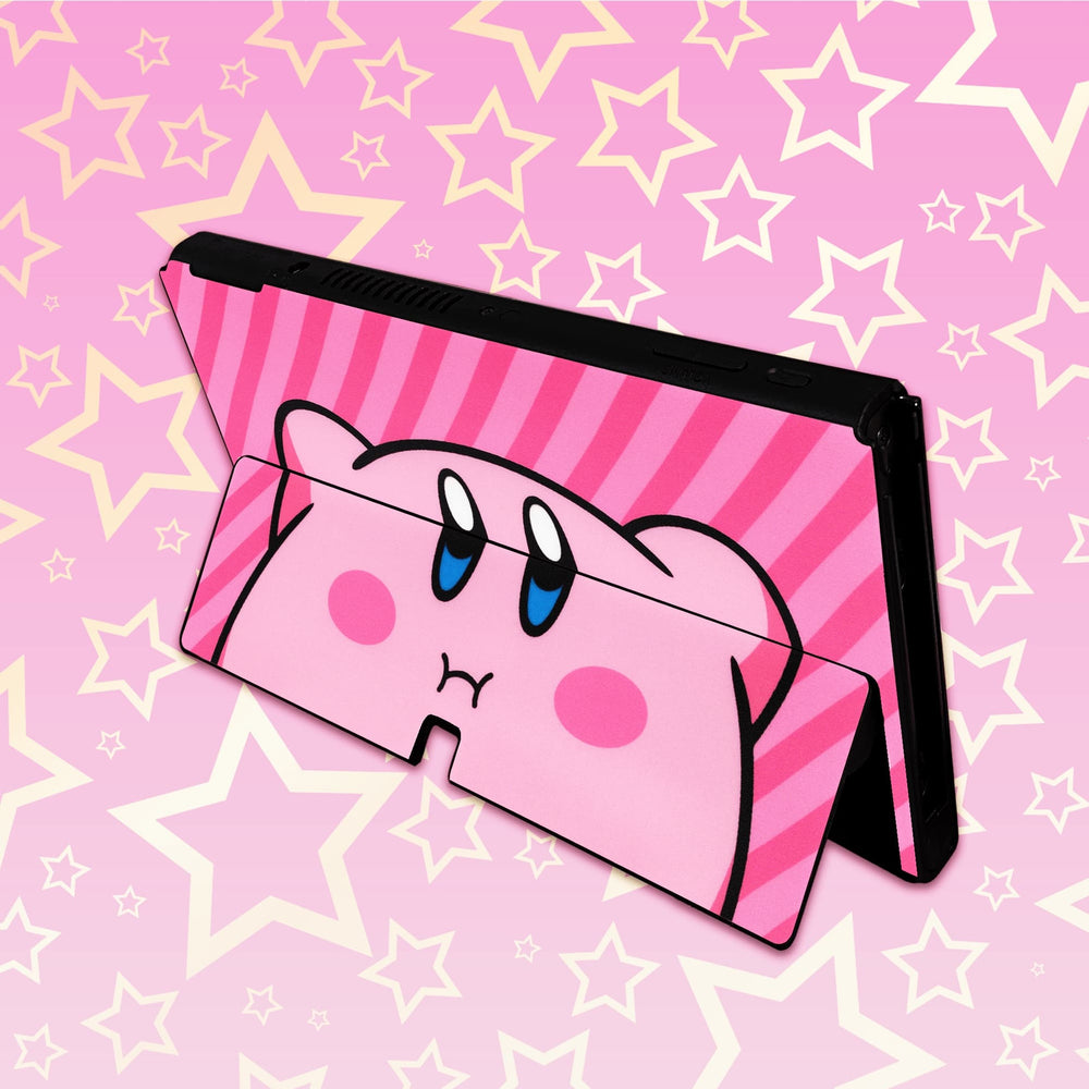 Load image into Gallery viewer, Kirby Skin | Pink Anime Nintendo Switch Lite OLED Wrap
