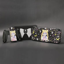 Load image into Gallery viewer, Moon Anime Skins - Black Anime Cute Nintendo Switch Lite Wraps
